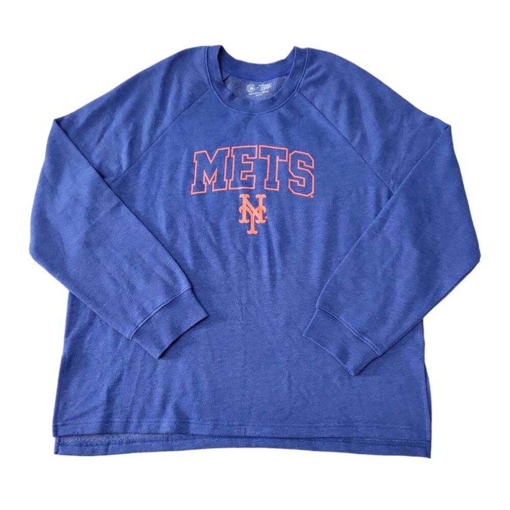 New York Mets - Genuine Merchandise Women's Campus Lifestyle MLB Long Sleeve Pul